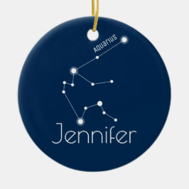 Gepersonaliseerde Aquarius Constellation Ornament