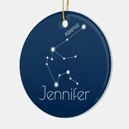 Gepersonaliseerde Aquarius Constellation Ornament (Links)