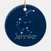Gepersonaliseerde Aquarius Constellation Ornament (Achterkant)
