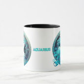 Gepersonaliseerde Aquarius Zodiac Astrology Birthd Mok (Midden)