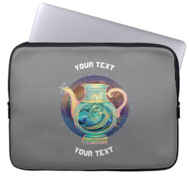 GEPERSONALISEERDE Aquarius ZODIAC TEKEN Laptop Sleeve
