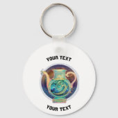 GEPERSONALISEERDE Aquarius ZODIAC TEKEN Sleutelhanger (Voorkant)