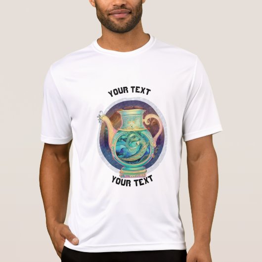 GEPERSONALISEERDE Aquarius ZODIAC TEKEN T-shirt (Voorkant)