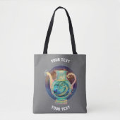 GEPERSONALISEERDE Aquarius ZODIAC TEKEN Tote Bag (Voorkant)