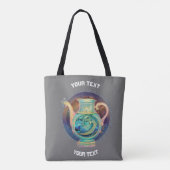 GEPERSONALISEERDE Aquarius ZODIAC TEKEN Tote Bag (Achterkant)