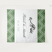 Gepersonaliseerde Arabische Palestijnse Henna Sign Wandkleed (Voorkant (horizontaal))