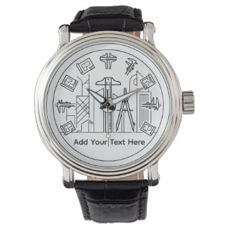 gepersonaliseerde architect, ingenieurs horloge