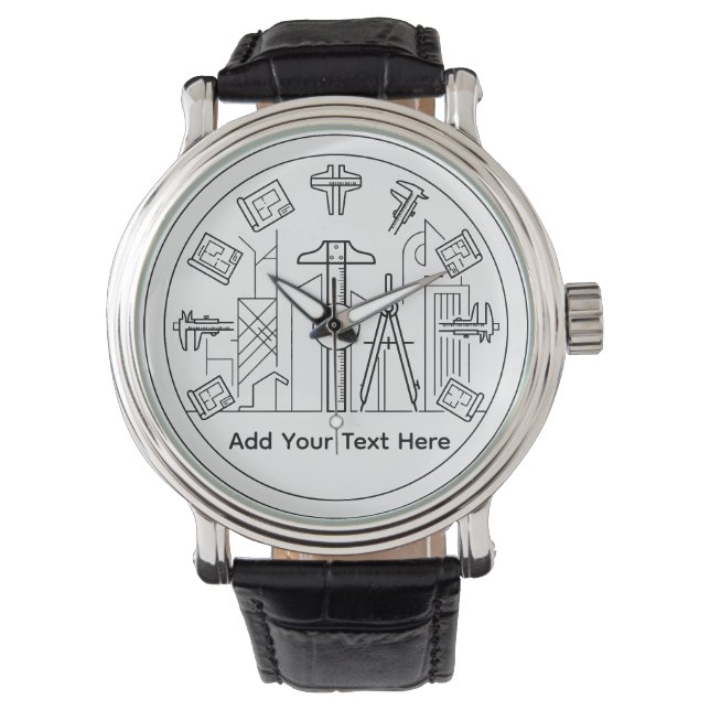 gepersonaliseerde architect, ingenieurs horloge (Voorkant)