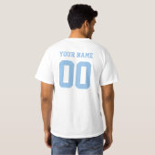 Gepersonaliseerde Argentijnse Sport Jersey T-Shirt (Achterkant volledig)
