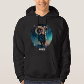 Gepersonaliseerde Aries dierentuin astrologie Ram  Hoodie (Voorkant)