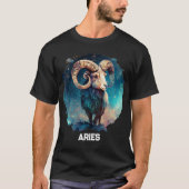 Gepersonaliseerde Aries dierentuin astrologie Ram T-shirt (Voorkant)