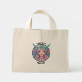 GEPERSONALISEERDE ARIES ZODIAC TEKEN MINI TOTE BAG (Achterkant)