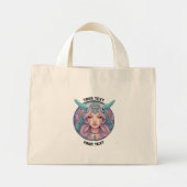 GEPERSONALISEERDE ARIES ZODIAC TEKEN MINI TOTE BAG (Voorkant)