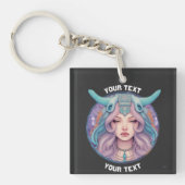 GEPERSONALISEERDE ARIES ZODIAC TEKEN SLEUTELHANGER (voorkant)