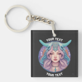 GEPERSONALISEERDE ARIES ZODIAC TEKEN SLEUTELHANGER
