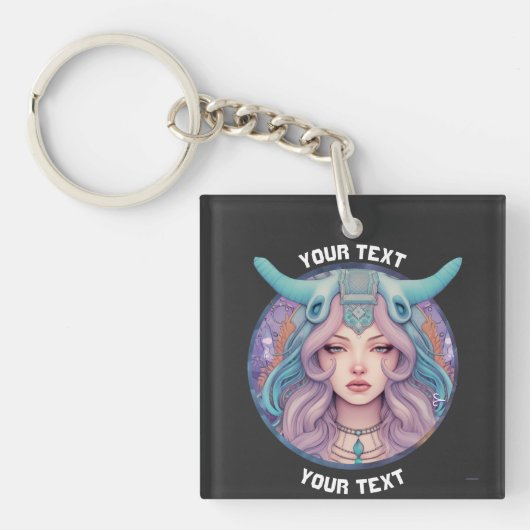 GEPERSONALISEERDE ARIES ZODIAC TEKEN SLEUTELHANGER (voorkant)