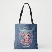 GEPERSONALISEERDE ARIES ZODIAC TEKEN TOTE BAG (Voorkant)