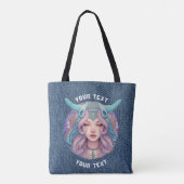 GEPERSONALISEERDE ARIES ZODIAC TEKEN TOTE BAG (Achterkant)