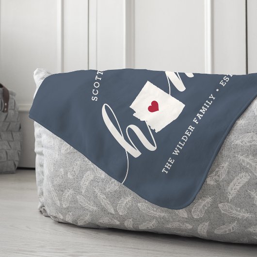 Gepersonaliseerde Arizona Home State Sherpa Deken