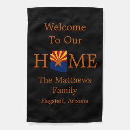 Gepersonaliseerde Arizona State Flag Starburst Wel Tuinvlag
