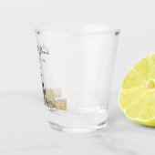 Gepersonaliseerde Arizona-woestijn-blaasglas Shot Glas (Rechts)