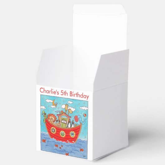 Gepersonaliseerde Ark van Noach Bedankdoosjes (Geopend)