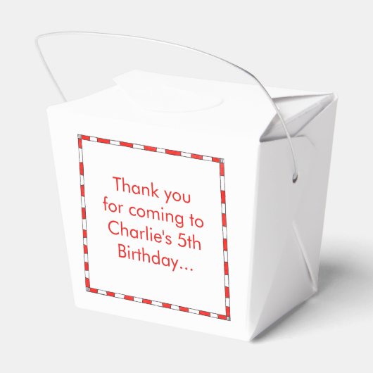 Gepersonaliseerde Ark van Noach Bedankdoosjes (Achterkant)