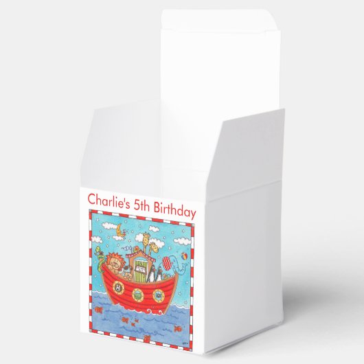 Gepersonaliseerde Ark van Noach Bedankdoosjes (Geopend)