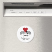 Gepersonaliseerde Armadillo Love Magnet (Insitu (Vaatwasser))