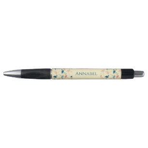 Gepersonaliseerde Art Deco geïnspireerde Flamingo Pen