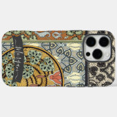 Gepersonaliseerde Art Deco  Lelie Patroon Case-Mate iPhone Case (Achterkant (horizontaal))