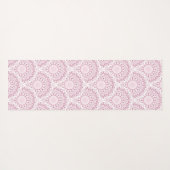 Gepersonaliseerde Art Deco Roze Confetti Lace Mand Yogamat (Achterkant (horizontaal))