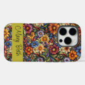 Gepersonaliseerde Art Nouveau Blooms Case-Mate iPhone Case (Achterkant (horizontaal))