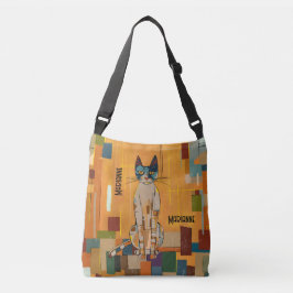 Gepersonaliseerde Art Nouveau Klimt-geïnspireerde  Crossbody Tas
