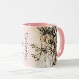 Gepersonaliseerde Arthur Rackham Oude Vrouw in het Mok