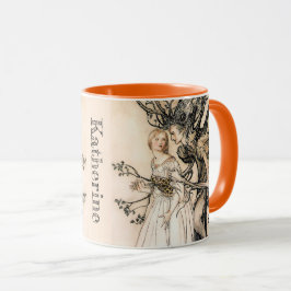 Gepersonaliseerde Arthur Rackham Oude Vrouw in het Mok