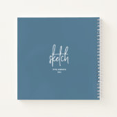 Gepersonaliseerde artiest SketchBook Notitieboek (Achterkant)