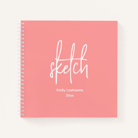 Gepersonaliseerde artiest SketchBook Notitieboek (Voorkant)