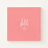 Gepersonaliseerde artiest SketchBook Notitieboek (Achterkant)