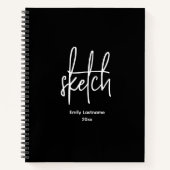 Gepersonaliseerde artiest SketchBook Notitieboek (Voorkant)