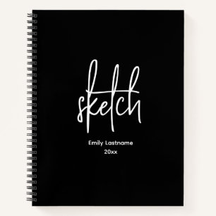 Gepersonaliseerde artiest SketchBook Notitieboek