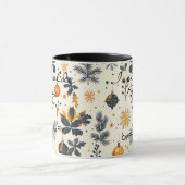 Gepersonaliseerde Artistieke Kerst Mok - Custom Na (Midden)