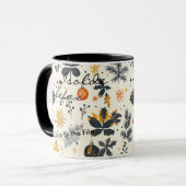 Gepersonaliseerde Artistieke Kerst Mok - Custom Na (Voorkant links)