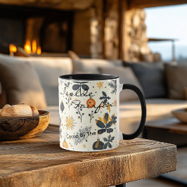 Gepersonaliseerde Artistieke Kerst Mok - Custom Na