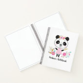 Gepersonaliseerde artistieke roze witboek notitieboek (Binnen)