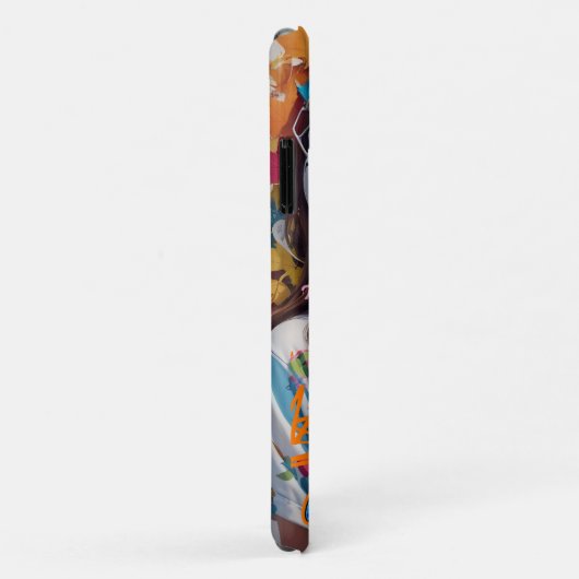 Gepersonaliseerde artistieke schattig meisje Stree Case-Mate iPhone Case (Achterkant/rechts)