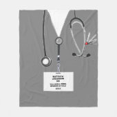 Gepersonaliseerde arts fleece deken (Voorkant)