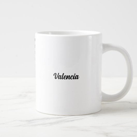 Gepersonaliseerde arts geblokt grote koffiekop (Rechts)