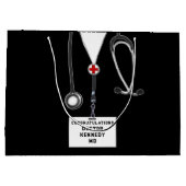 Gepersonaliseerde Arts Medische School Groot Cadeauzakje (Achterkant)