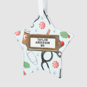 Gepersonaliseerde arts ornament (voorkant)